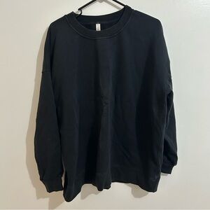 Women’s Lululemon Perfectly Oversized Crewneck Sweatshirt Black Size 12